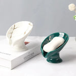 support savon marbre vert veines dorées adhésif moderne élégant céramique blanc noir salle bain