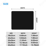 tapis personnalisable blanc imprimé moderne 18x22cm 20x25cm 25x29cm 25x35cm 40x45cm