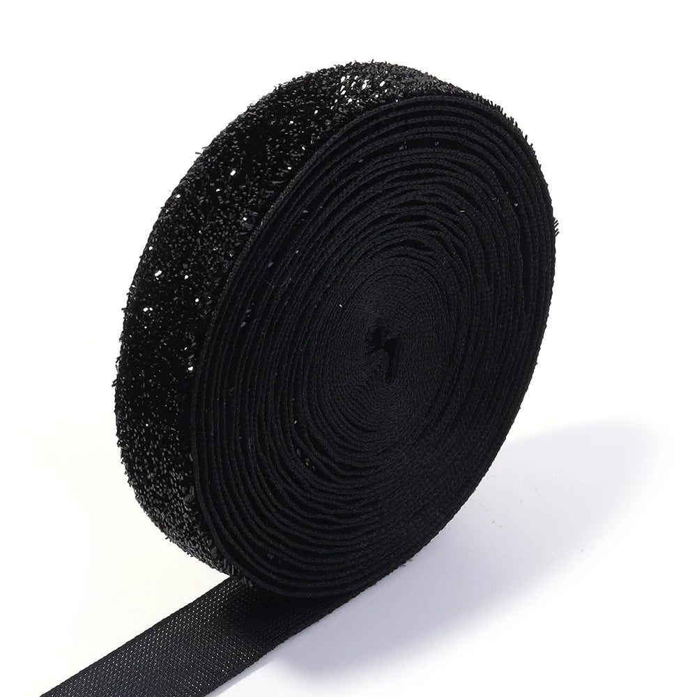 ruban noir brillant satiné 7mm 10mm 15mm 20mm 25mm 38mm polyester coton décoration bouquet
