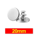 boutons magnétiques détachables argentés rideau ajustable sans clou fermeture aimantée moderne 10 sets