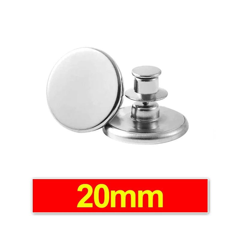 boutons magnétiques détachables argentés rideau ajustable sans clou fermeture aimantée moderne 10 sets