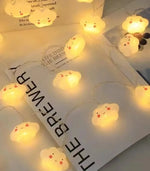 guirlande lumineuse étoiles arc ciel nuages festives enfantines leds colorées chambre enfants