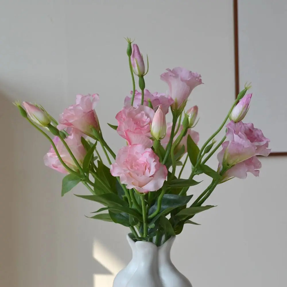 bouquet fleurs artificielles violet blanc rose orange décoration intérieure moderne minimaliste