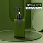 distributeur savon liquide vert foncé 250ml 450ml 650ml moderne minimaliste Pompe pression PETG transparent