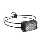 lampe frontale rechargeable led noir bandeau ajustable pleine nuit activité outdoor