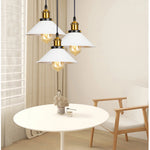 Suspension lumineuse conique minimaliste gris vert jaune bleu rose blanc câble suspendu chambre salon