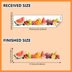 autocollant mural fruits été multicolore pastèque raisins adhésif vinyle résistant eau nature morte réaliste