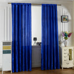 rideaux plissés blanc bleu rouge élégants semi transparent salon moderne polyester