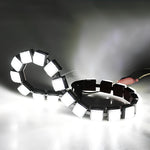 bande led flexible adhésive carrés lumineux noir blanc moderne fonctionnelle 12v 6led 2000 lumens