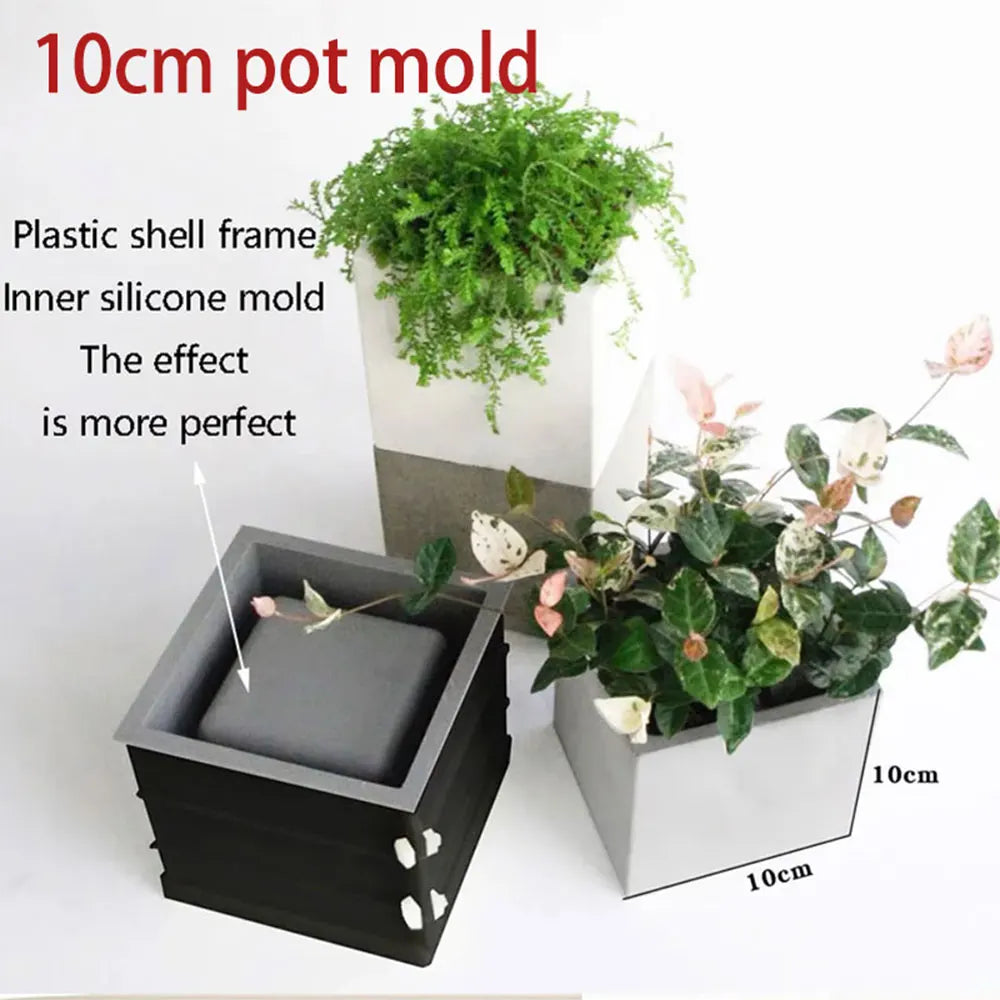 jardin pots silicone moderne jaune blanc gris mat opaques variés tailles