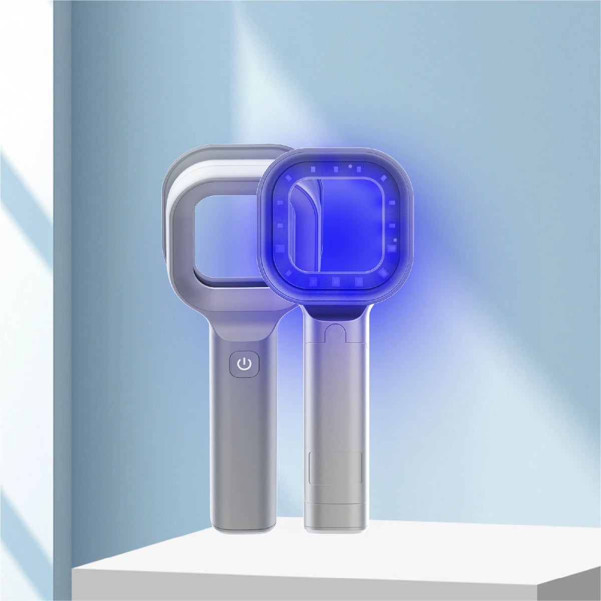 lampe portable diagnostic cutané animaux compagnie rechargeable usb gris moderne technologique