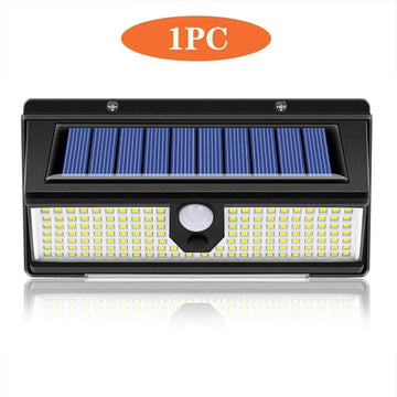 lampe solaire détecteur mouvement led moderne noir bleu ip65 abs
