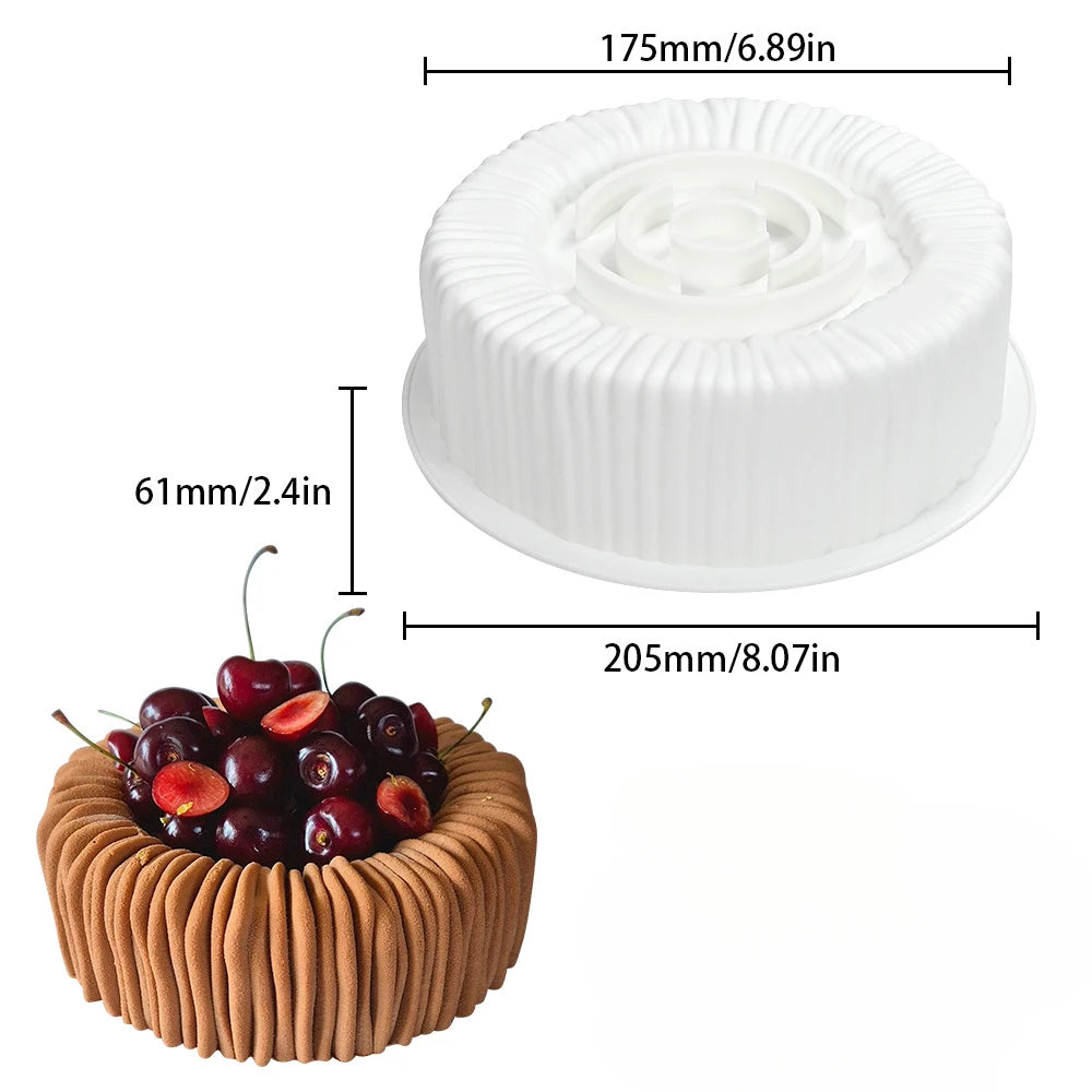 moules silicone pâtisserie motifs fleurs rayures six cavités démoulage facile gâteaux décorations desserts préparation