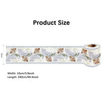 ruban decoratif adhesif blanc motif geometrique 10cm 240cm classique decoration murale impermehable