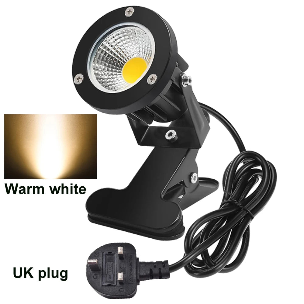 projecteur led noir moderne pinces 3000k us plug 6.6ft cable
