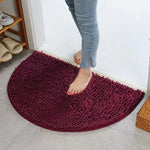 tapis solide polyester antidérapant moderne rose violet marron gris clair salon chambre