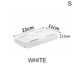 boîtes rangement tiroirs adhésives modernes pratiques blanc noir réutilisables crayons stylos calculatrice