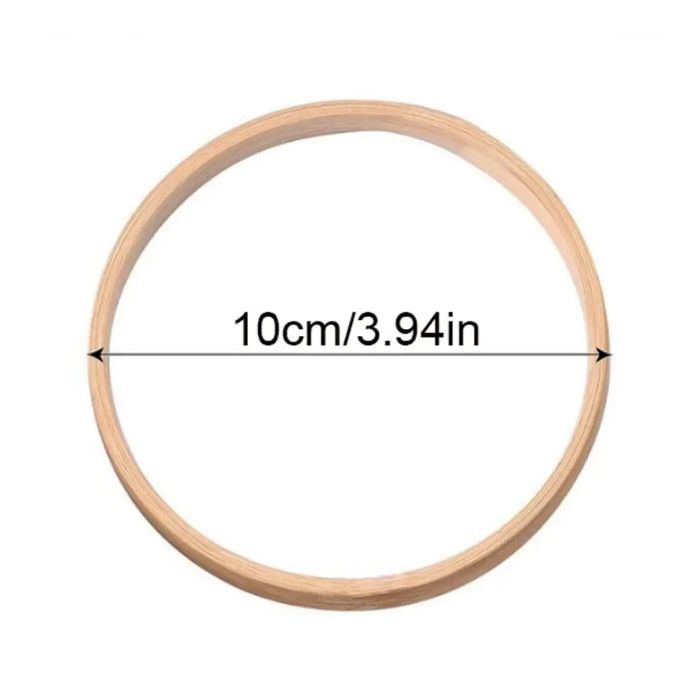 anneaux circulaires bambou minimaliste suspension fleurs noël 10cm 13cm 18cm 20cm 23cm 26cm 30cm
