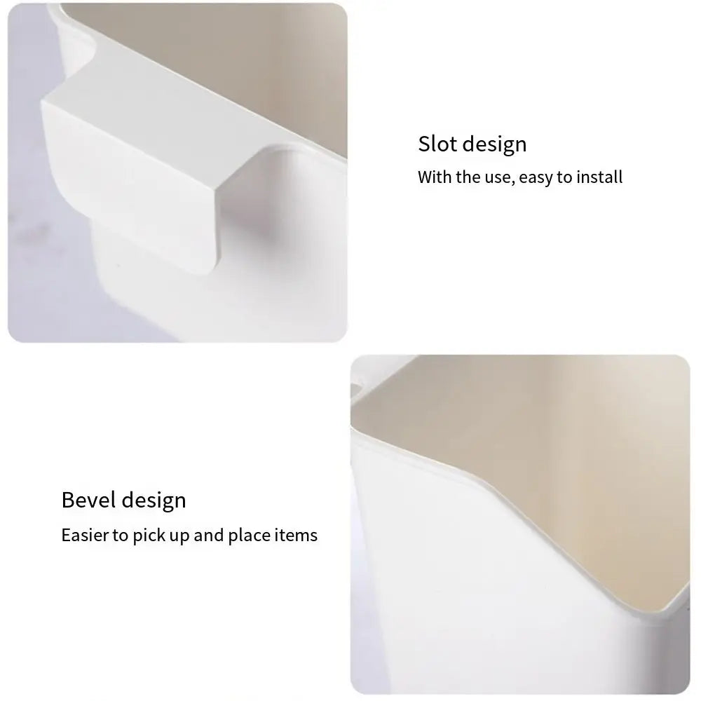 organiseur rangement blanc réutilisable adhésif moderne opacite plastique multifonction chambre salle bain