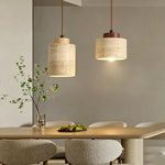 lampe suspendue pierre naturelle texture bois moderne élégante câble ajustable chambre salon étude