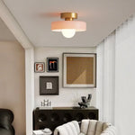 plafonnier moderne verre opacique vert rose noir jaune cool warm ledintérieur chambre salon