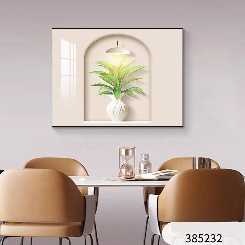 tableau mural moderne minimaliste beige blanc doré motifs géométriques simple texture bois respectueux environnement