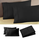 taies d'oreiller microfibre coton polyester beige gris noir bleu rouge blanc enveloppe simple literie