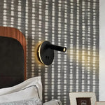 lampe chevet or moderne éclairage chambre coucher led angle réglable fixée mur minimaliste