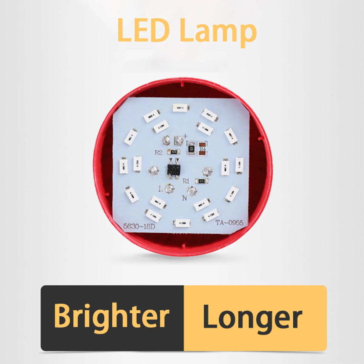 ampoule led e27 rouge grille ventilation moderne 35000h 10w 15w 20w 5w 220v