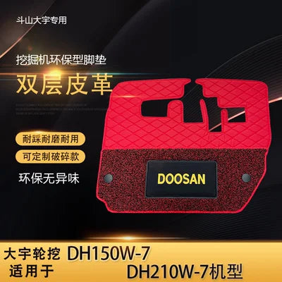 porte clés doosan noir rouge points modernes logo jaune