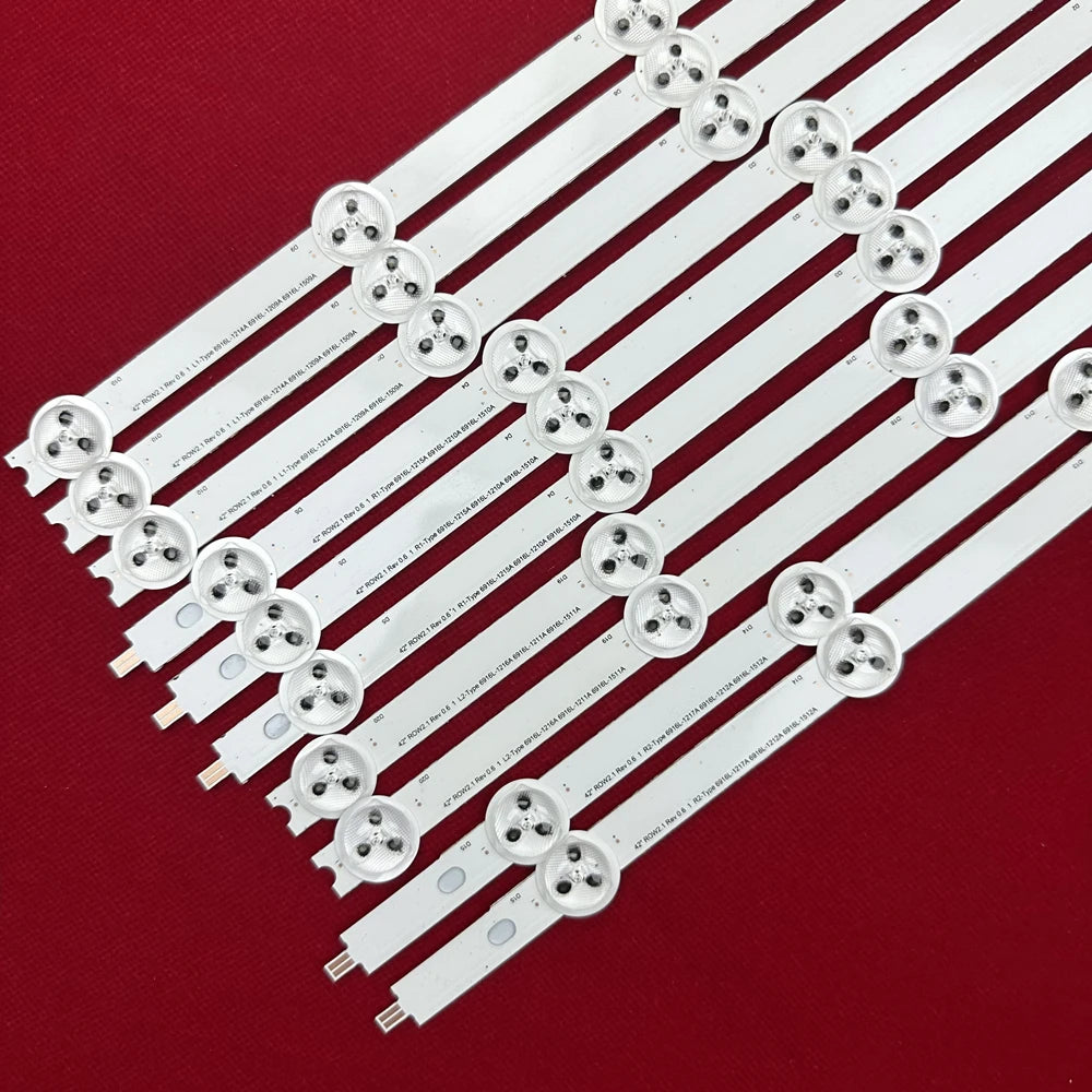 bandes rétroéclairage led blanc bleu moderne téléviseur 42inch opaques connecteurs 80pcs