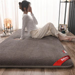 matelas pliable épais matelassé gris texture moderne automne hiver polyester