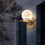 lampe murale led marbre moderne blanc doré imperméable branchée l’acier inoxydable