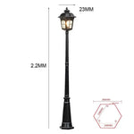 lampe rue or noire rétro classique ip65 led 220v extérieure industrielle