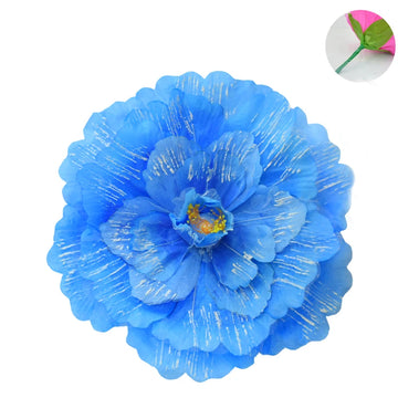 grande fleur artificielle papier plissé bâton décoration fête événement