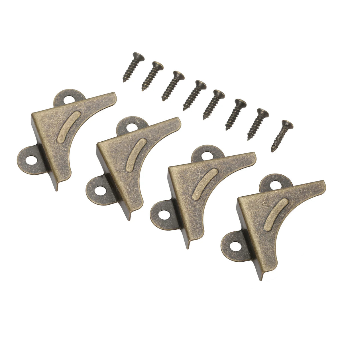 protections angle bois bronze vieilli effet vieil age vintage rustique fixations vis incluses