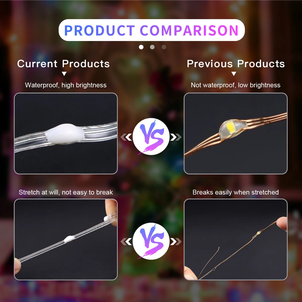 guirlande led 40m rgb ic musique bluetooth télécommande application mobile