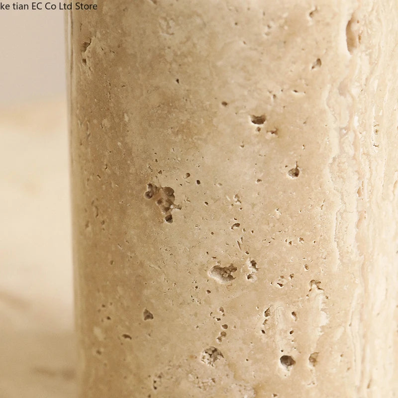 ensemble salle bain pierre naturelle moderne distributeur savon porte brosse dents plateau carré minimaliste