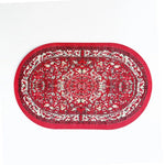 tapis table rouge rose vert bleuclair bleufoncé floral géométrique classique traditionnel