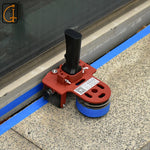 machine coller industrielle rouleau colle poignée outil rénovation rouge noir bleu mat