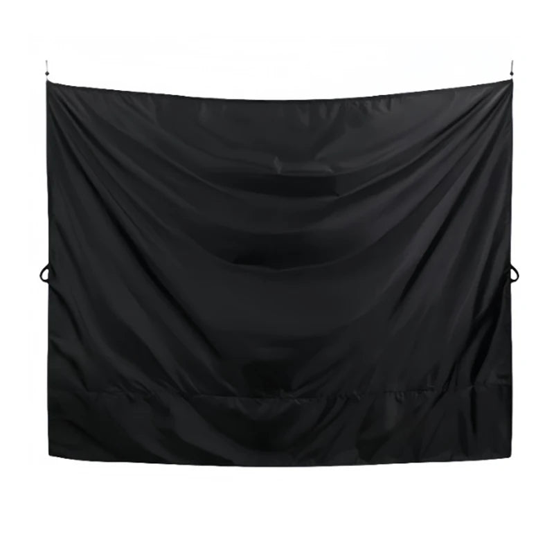 rideau voiture noir opaque clips magnétiques poignées moderne pratique 183x168cm