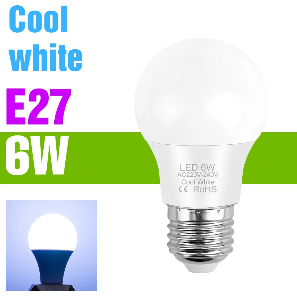 ampoule led 20w e14 e27 blanc froid chaud moderne mat opacité 2700k 6500k 20000h