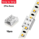 connecteur ruban led transparent 10mm strip strip wire 8mm pragmatique vis fixé