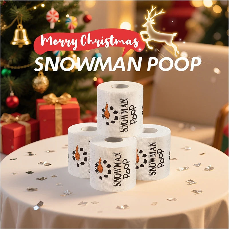 Rouleau papier toilette imprimé Noël vue détaillée
