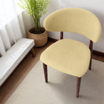 housse chaise moderne tissu carreaux beige gris vert adhésif polyester