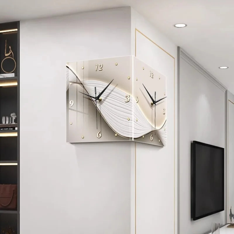 Détail du mécanisme silencieux de l'horloge murale