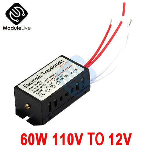 transformateur électrique 12v 110v 220v 60w 120w 160w inverter industriel noir mat