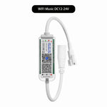 contrôleur lumière led wifi 28 touches 2048 pixels ws2812b ws2811 app vert blanc moderne