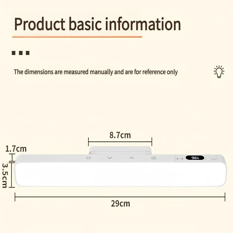 lampe led rechargeable blanc moderne adhésif dimmable base rotative flux lumineux 60 249 abs