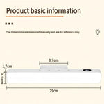 lampe led rechargeable blanc moderne adhésif dimmable base rotative flux lumineux 60 249 abs